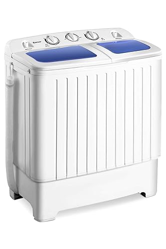Giantex Portable Mini Compact Twin Tub Washing Machine 20lbs