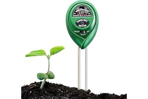 Soil pH Meter, MS02 3-in-1 Soil Moisture/Light/pH Tester Gardening Tool Kits for Plant Care, Great for Garden, Lawn, Farm, In