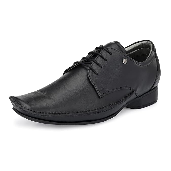 Buy HITZ Black_Leather_Office Wear Shoes for Men at Amazon.in