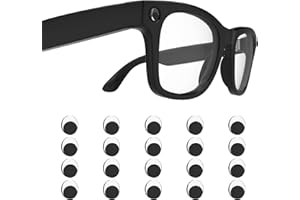 BONFOOK HiBloks LED Light Blocking Stickers for Ray Ban Meta Wayfarer/Skyler/Headliner(Gen 1 & 2) Oakley HSTN, Smart Glasses Accessories 20PCs Oval Restickable Meta LED Blockers Light Covers