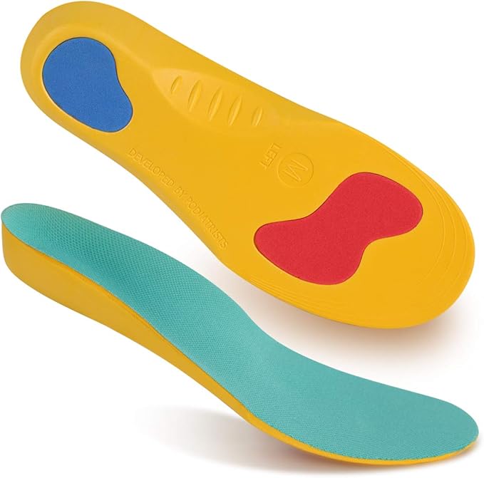 Kids Shoe Insoles Arch Support, Memory Foam Corrective Insert for Kids