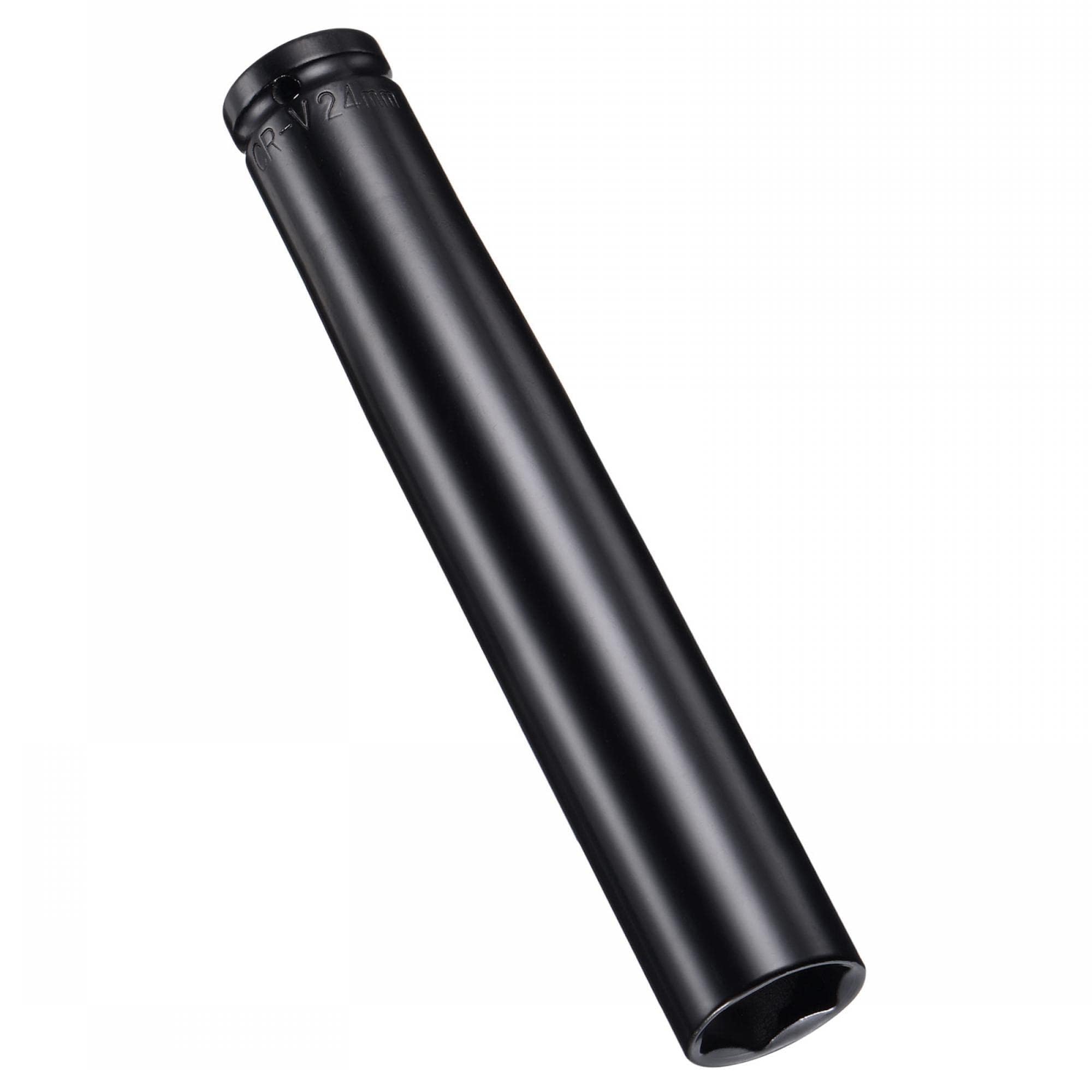 MACHSWON 1/2 Inch Drive - 24mm Deep Impact Socket with 6 Point Design, Heat-Treated Cr-V Steel 200mm Length, Metric Sizes