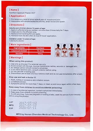 Outang Medische Patch Pijnpleister Spierpijn Schouderpijn Warmtepleisters Amazon Nl