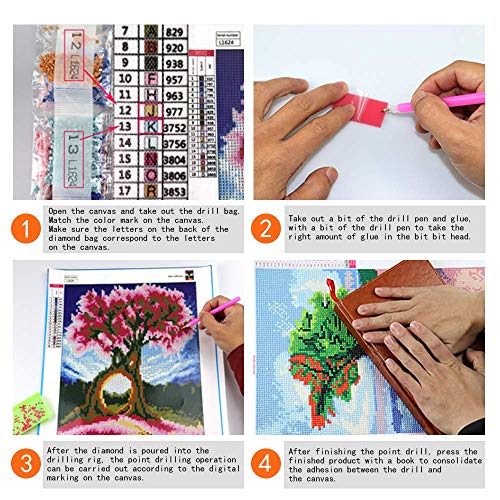 Diamond Painting Kits for Adults 5D DIY Full Drill Crystal Rhinestone Embroidery Cross Stitch Arts Craft Canvas Wall Decor Two Cute Mice(11.8inX11.8in)