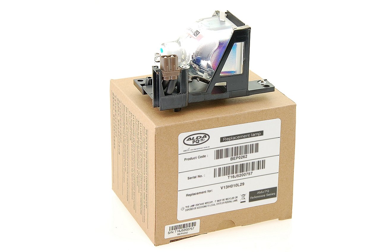 Alda PQ Reference, lamp for EPSON EMP-S1+, EMP-S1H, EMP-S1L, EMP-TW10H, HOME 10+, S1+, S1H projectors, projector lamp with housing