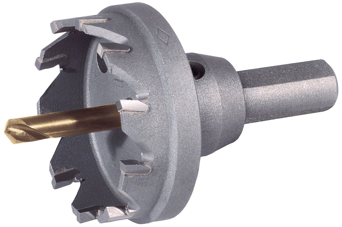 Ruko Tungsten Carbide Hole Saw, Shallow Cut, Bright Finish, 68.0 mm Diameter, R105068
