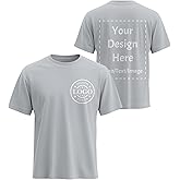 Custom T Shirts Personalized Heavy Cotton T Shirts Design Your Own Customized Unisex Shirts with Logo Text