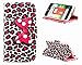 LG Optimus L70 Case, Cute Bow Tie Card Slot Holder Phone Case With Stand --Retail Package W Screen Protector--Pink Leopard