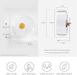 Niteangel Super Silent 10-Inch Hamster Wheel Adjustable Stand Medium Transparent view 2