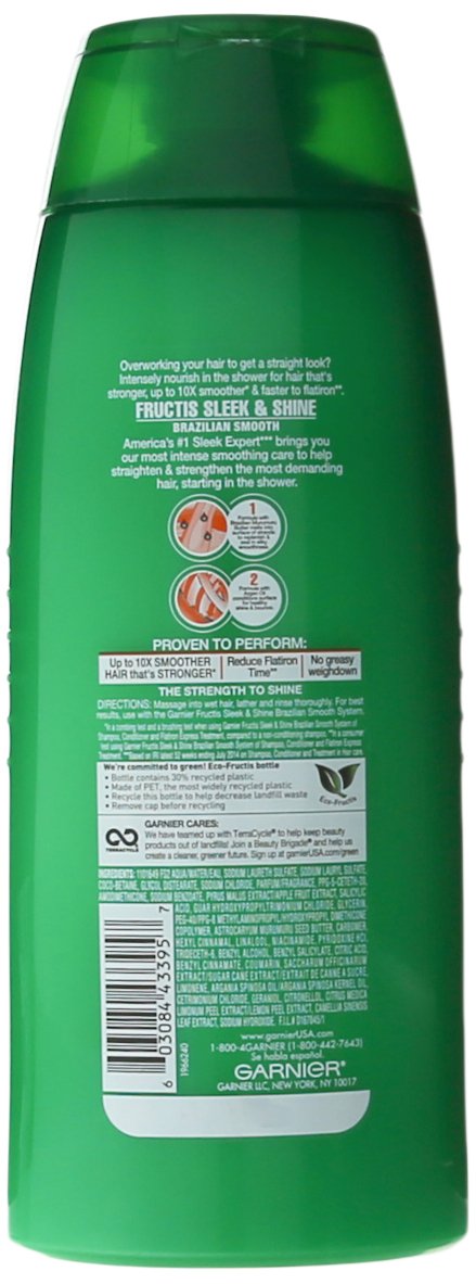 Amazon Com Garnier Hair Care Fructis Brazilian Smooth Shampoo