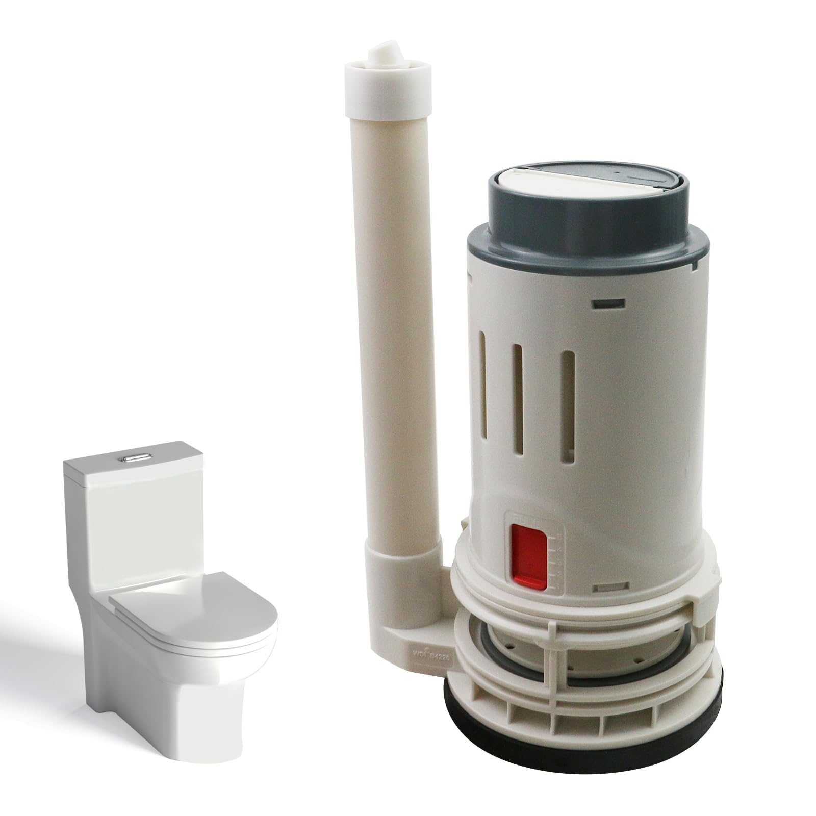 Photo 1 of T Tulead Toilet Flush Valve 3-Inch Dual Flush Valve 210mm/8.27" Height Toilet Replacement Parts for One-Piece Toilet