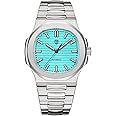 HaiQin Pagani Design 1728 Elegant Men's Automatic Mechanical Watch Full Stainless Steel Synthetic Sapphire 100m Waterproof Luminous Sports WristWatches