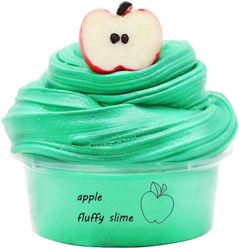 Cithy DIY Peach Cloud Slime Cotton Apple Slime Butter Super Soft and Non-Sticky Fluffy Slime for Boys and Girls