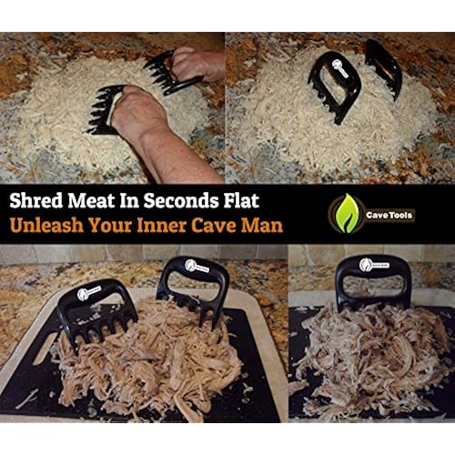 Pulled Pork Shredder Claws - STRONGEST BBQ MEAT FORKS - Shredding Handling & Carving Food - Claw Handler Set for Pulling Brisket from Grill Smoker or Slow Cooker - BPA Free Barbecue Paws Grills & Outdoor Cooking, Outdoor Cooking Tools & Accessories, Grilling & Barbecue Utensils, Barbecue Forks & Claws, Barbecue Claws