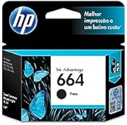 Cartucho HP 664 Preto Original (F6V29AB) Para HP Deskjet 2136, 2676, 3776, 5076, 5276