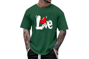 Men's Valentine's Day T-Shirts Short Sleeve Love Graphic Tees Shirts Summer Casual Tshirts Gifts Tops 2026