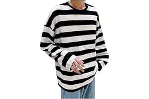 Lounge Shirts for Men Big and Tall Striped Tees Soft Comfort Crewneck Pajama T Shirt Loose Fit Quick Dry Athletic Tops