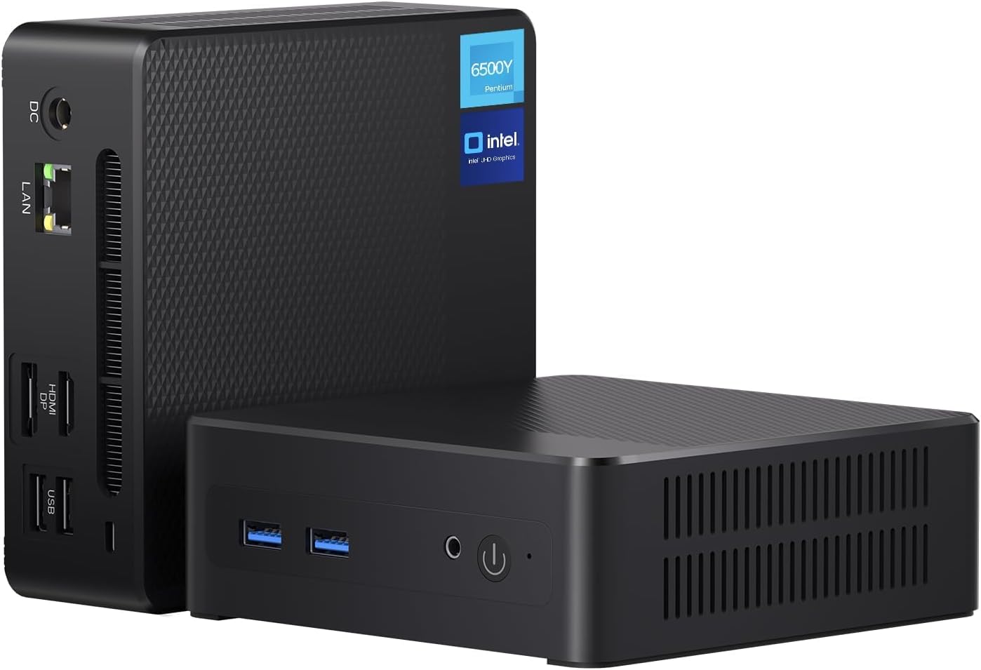 Zrasu Mini PC Desktop, Pentium Gold 6500Y (Up to 3.4GHz), 32GB DDR3 512GB M.2 SSD, Micro Computer Support 4K Dual Display, Dual WiFi, BT 5.0, Small Form Factor Business Office Home PC