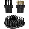 3 Pack Steam Cleaner Accessories Set,Compatible Steam Cleaner,Replacement Parts Accessories Cleaning Brush Head for Tc-Sc-001 Steam Cleaner Hard Surface