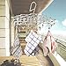 TAPCET Stainless Steel Swivel Hook 35 Clips Underwear Socks Gloves Drying Rack Clothes Hanger