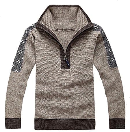 Shengdada Modern New Winter Men'S O-Neck Wool Sweater Jumpers Pullover Mens Warm Sweater 682 Brownxl