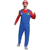 Disguise Mario Costume for Adults, Official Super Mario Bros Elevated Classic Adult Costume, Size Adult L/XL