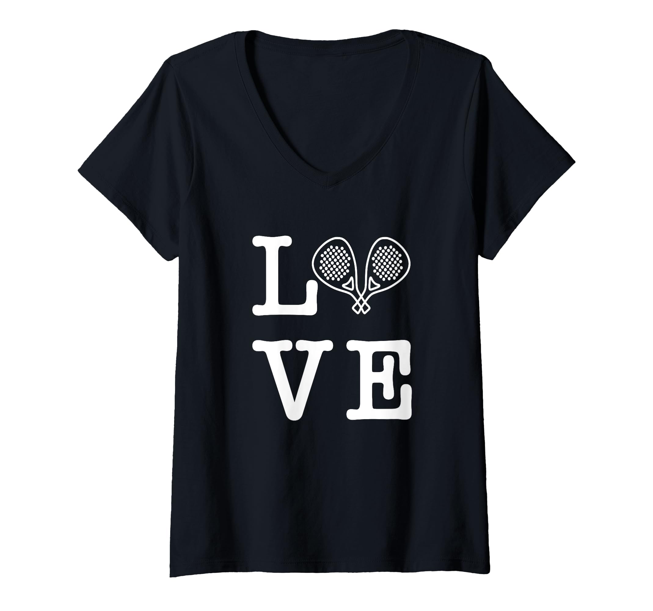 Womens Love Padel Practice V-Neck T-Shirt