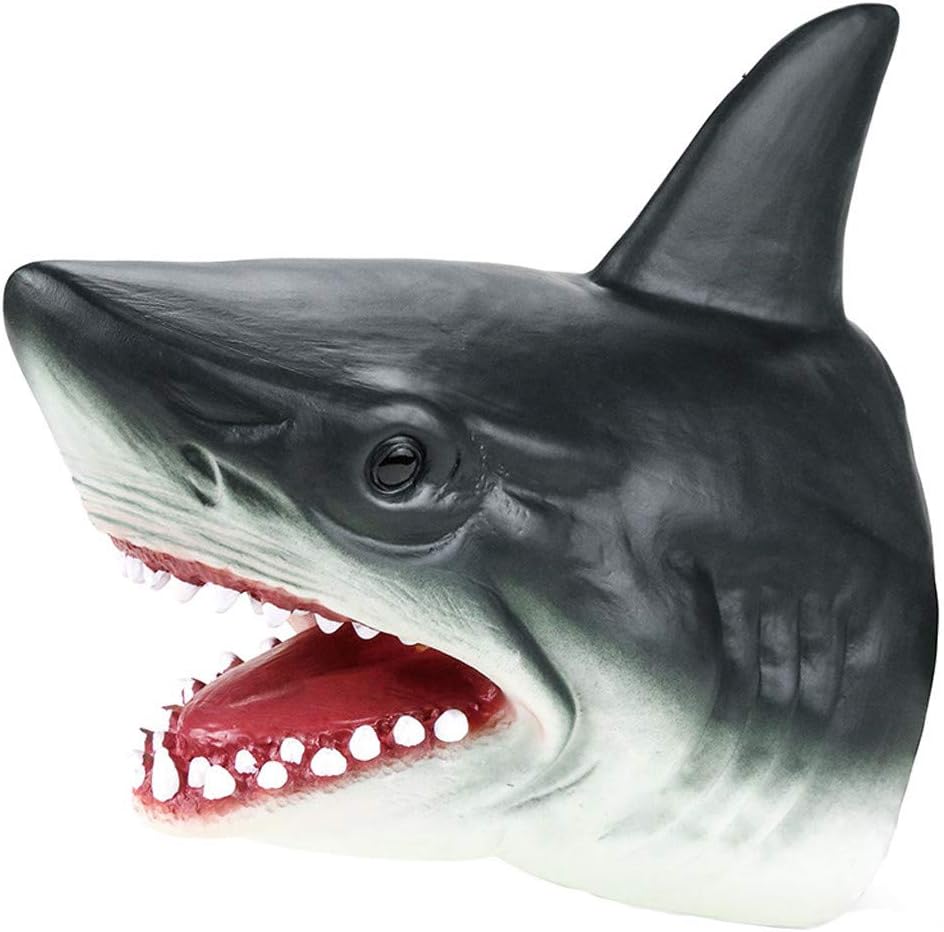 Fineday Education Toys for Kids, Shark Hand Puppet Soft Kids Toy Gift Great Cake Decoration Topper Jaws Children, Toys and Hobbies HotSales (As Show)