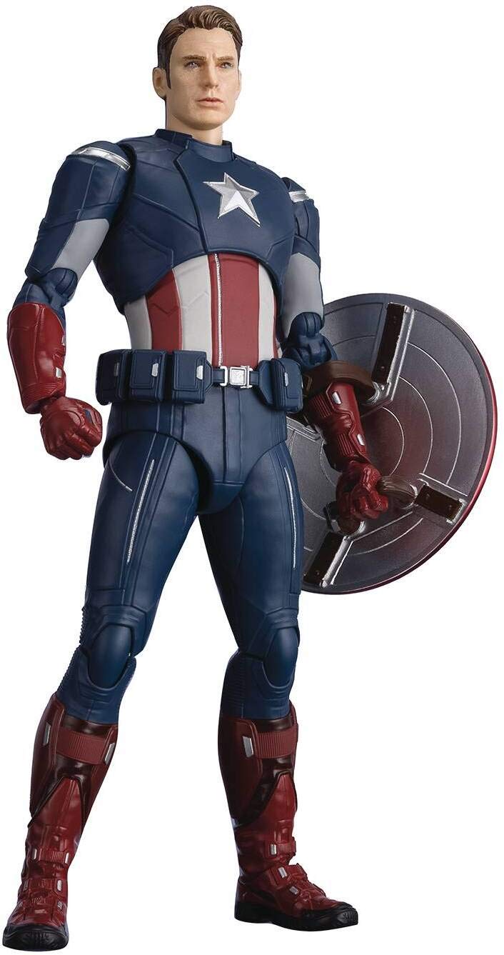 TAMASHII NATIONS Bandai Avengers: Endgame S.H. Figuarts Action Figure Captain America cap VS. cap Editio