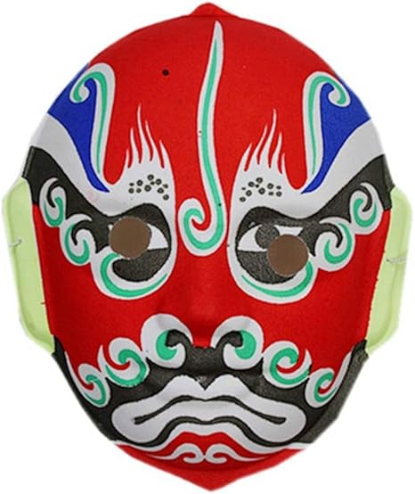 Amazon Co Jp Wd ハロウィン 手描きマスク 中国語ペキング オペラマスク プラスチック素材 ホーム キッチン