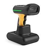 Inateck Industrial Barcode Scanner Wireless, 2D QR