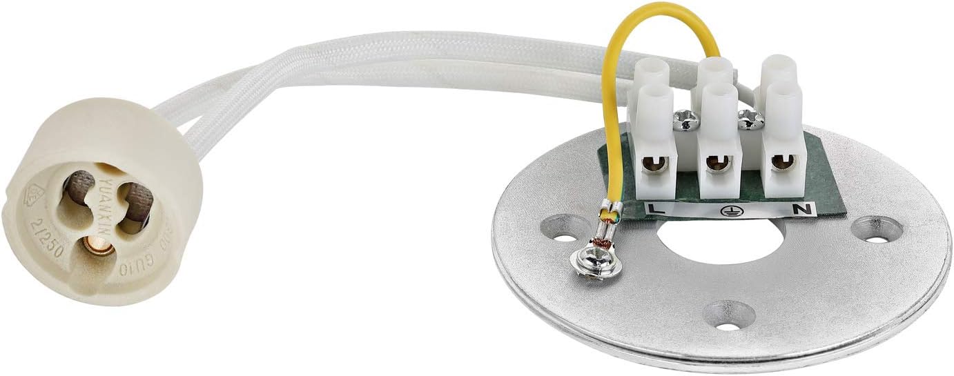 sweet-led Surface-Mounted Ceiling Light with GU10 Socket, 230 V, Brushed Aluminium, Pivoting Ceiling Light / Downlight, Round, White - Image 4