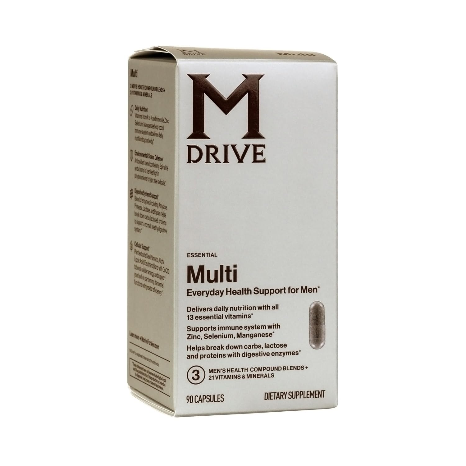 Mdrive Prime Testosterone Booster + Men's Multivitamin