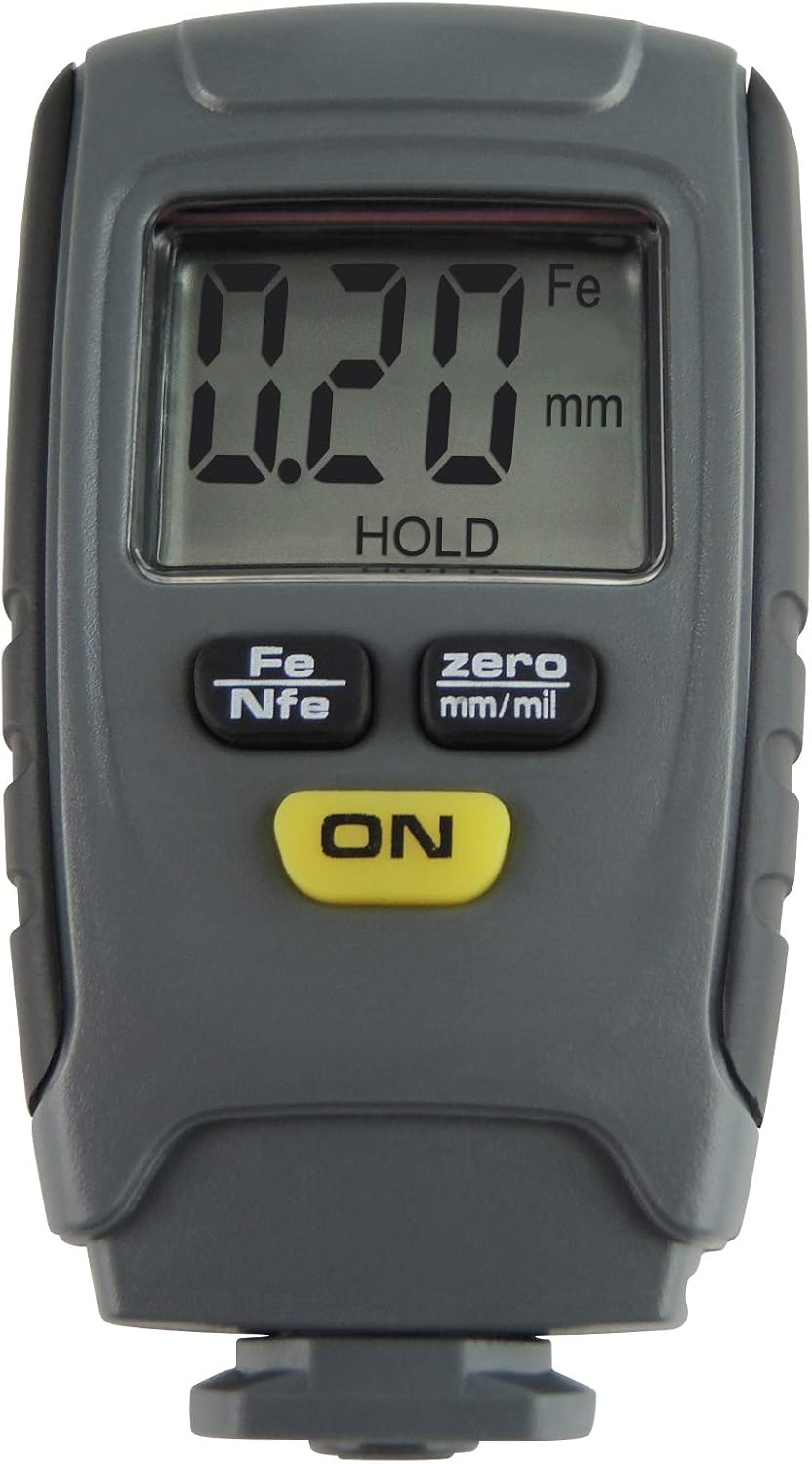 Paint Coating Thickness Gauge Meter Digital Tester 1.25mm Aluminum Iron ...