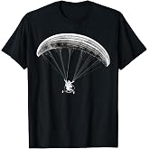 Paramotor Artistic - Black/White - Powered Paragliding T-Shirt