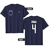 Naomi Girma 4: Name & Number on Back - USWNT Soccer T-Shirt