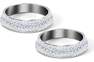 Ongfuwu 2PCS ID 60mm Car Exhaust Manifold Gasket, Automotive Exhaust Flange Gasket Seal Muffler Ring Replacement, Graphite Exhaust Donut Gasket Muffler, Universal Car Accessories (60mm)