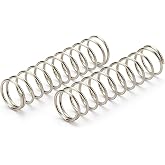 PJLANG 10PCS 0.6x8mm, Wire Diameter 0.6mm, Outer Diameter 8mm, Length 10-50mm, 304 Stainless Steel Compression Spring(Length 20mm)