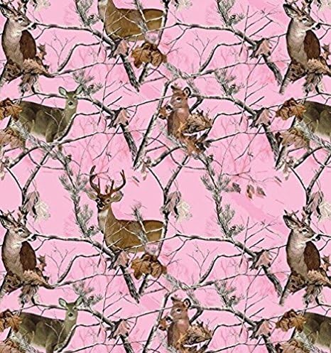 Shower Curtain 72 X 80 Inch Realtree Pink Camouflage Printing Polyester Fabric