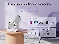Mini projector with WiFi and Bluetooth, Outdoor