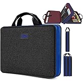 ZINZ Laptop Case 15 15.6 16 inch Sleeve, Expandable Computer Hand Bag with Multi-pockets Compatible with MacBook Pro 16 inch M4/M3/M2/M1, MacBook Air/Pro 15 inch and 15-16 inch Notebooks，B01BL01