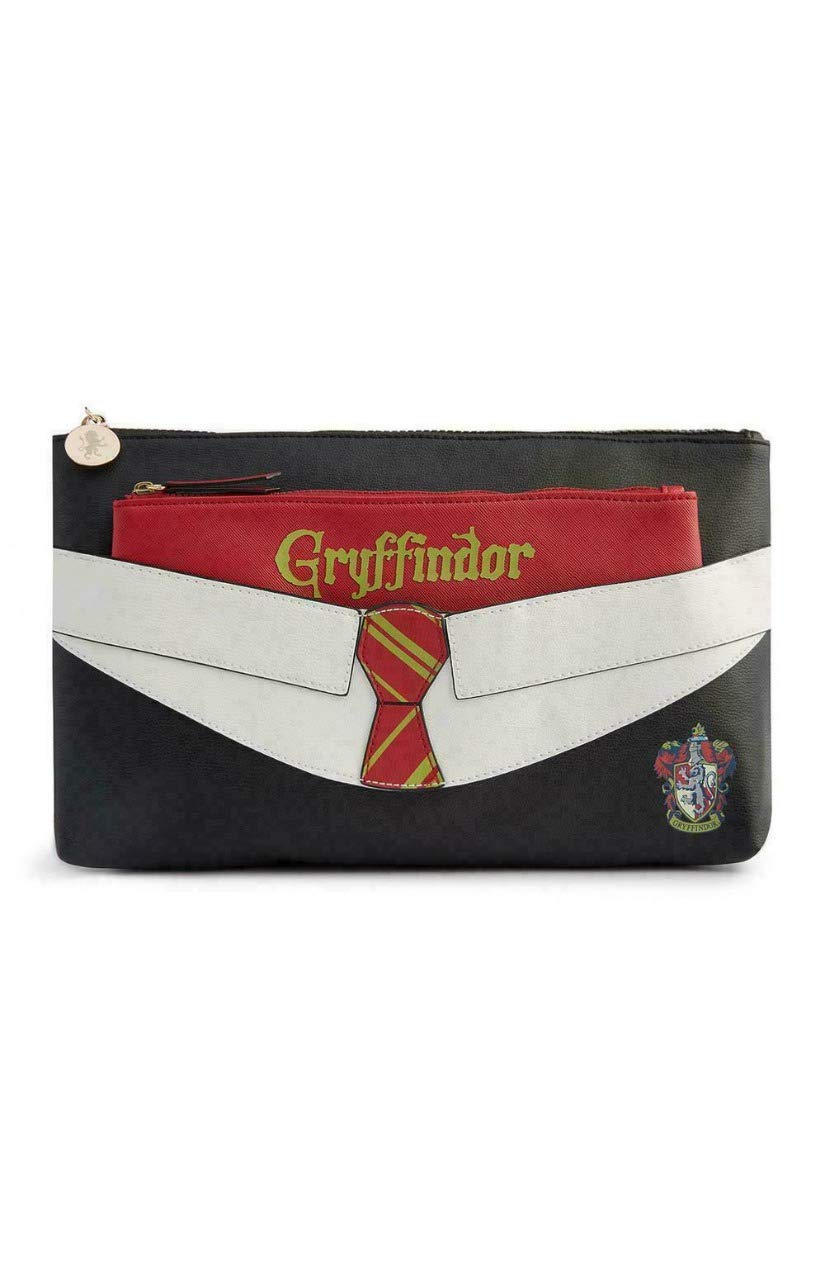 Harry Potter Make UP Bag Toiletry Wash Bags 2 PC Travel Accessory Pouch (Gryffindor -Red)