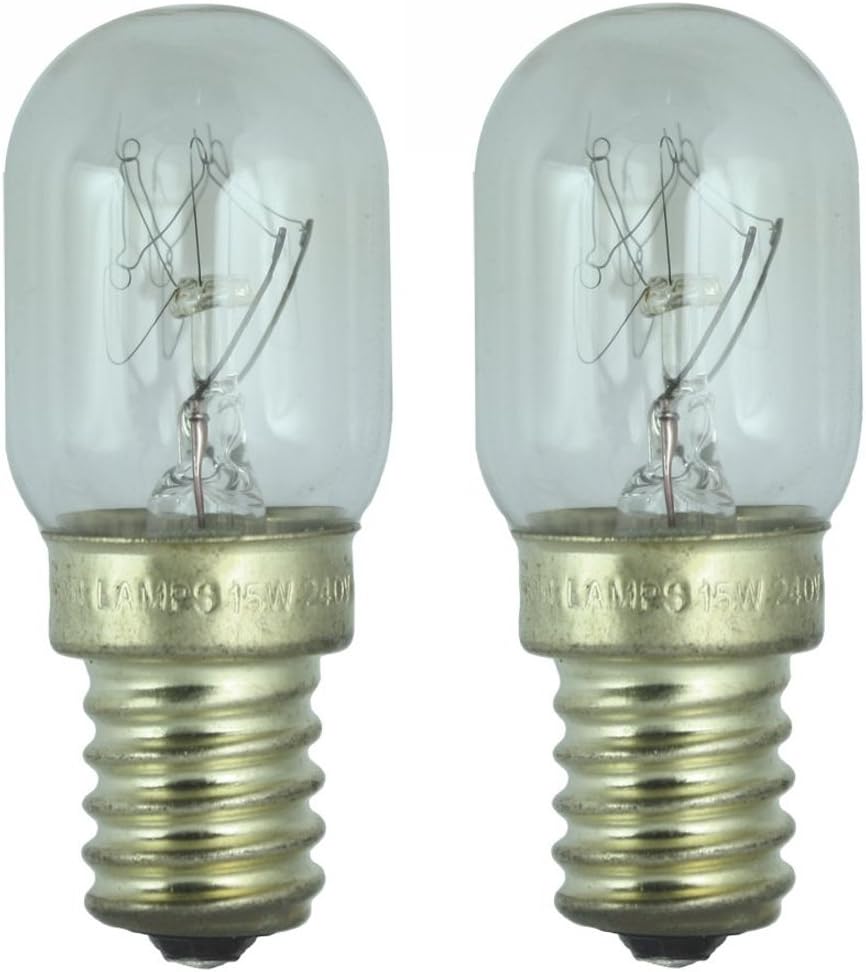 2 x 15w Fridge lamp for use within a Fridgemaster Fridge. 240v. SES