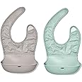 OXO Tot Roll-Up Bib - 2 Pack - Drizzle and Opal