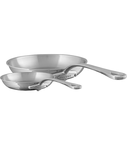 Amazon.com: Mauviel M'Cook B 5-Ply Polished Stainless Steel Frying