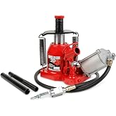 AFF 20 Ton Bottle Jack - Manual &amp; Air Assist Hydraulic Jack for Lifting Heavy Trucks &amp; Equipment - Super Duty