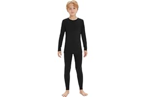 Iguana Unisex Kids 100% Merino Wool Base Layer Set Thermal Underwear Sets for Girls and Boys