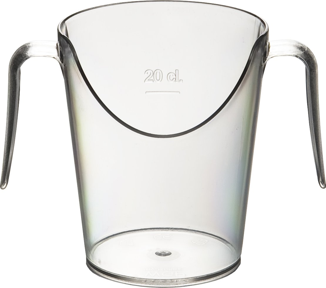 Roltex Polycarbonate Plastic Nose Cup (Pack of 2) (Clear)