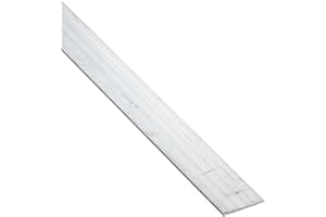 ONLINE METALS 6061 Aluminum Rectangular Bar, Unpolished (Mill) Finish, Extruded, T6511 Temper, ASTM B221, 3/8" Thickness, 2" Width, 24" Length, OnlineMetals