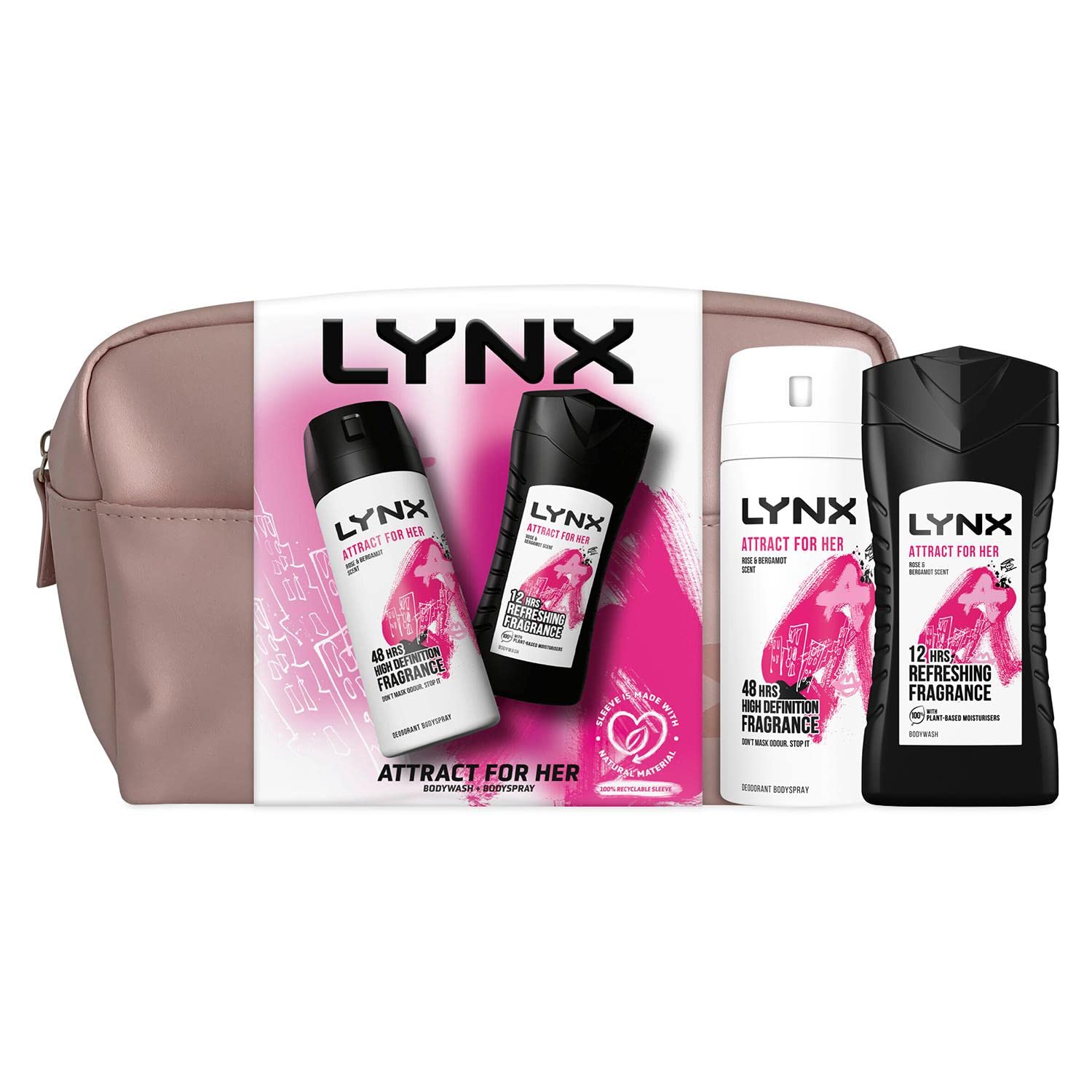 Lynx Attract for Her Washbag Gift Set
